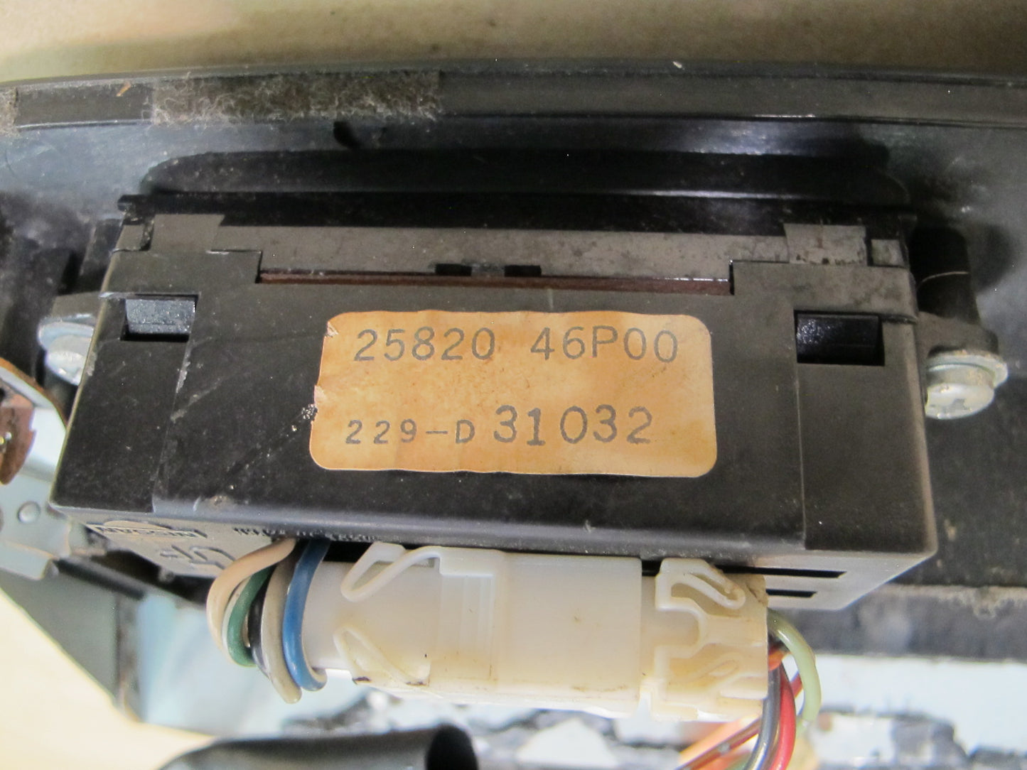 92-96 Nissan Z32 300ZX Dash Center Radio Trim Panel w Clock & Air Vent OEM