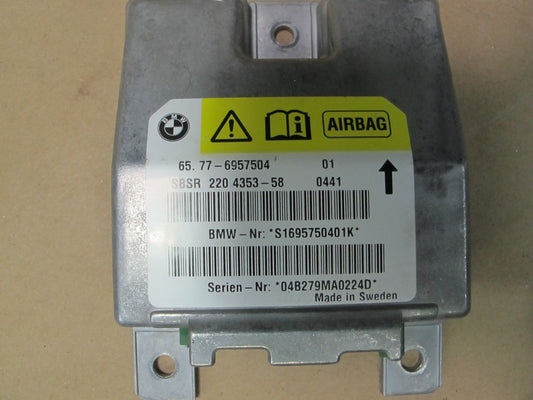 03-08 BMW E85 Z4 RIGHT PASSENGER SIDE B PILLAR SRS AIRBAG SENSOR 6957504 OEM