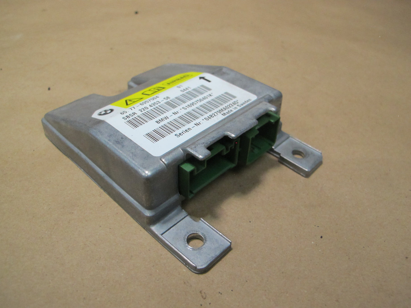 03-08 BMW E85 Z4 RIGHT PASSENGER SIDE B PILLAR SRS AIRBAG SENSOR 6957504 OEM