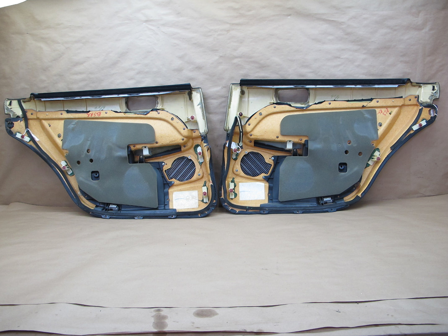 98-00 Lexus UCF20L LS400 Set of 2 Rear Door Interior Trim Cover Panel OEM