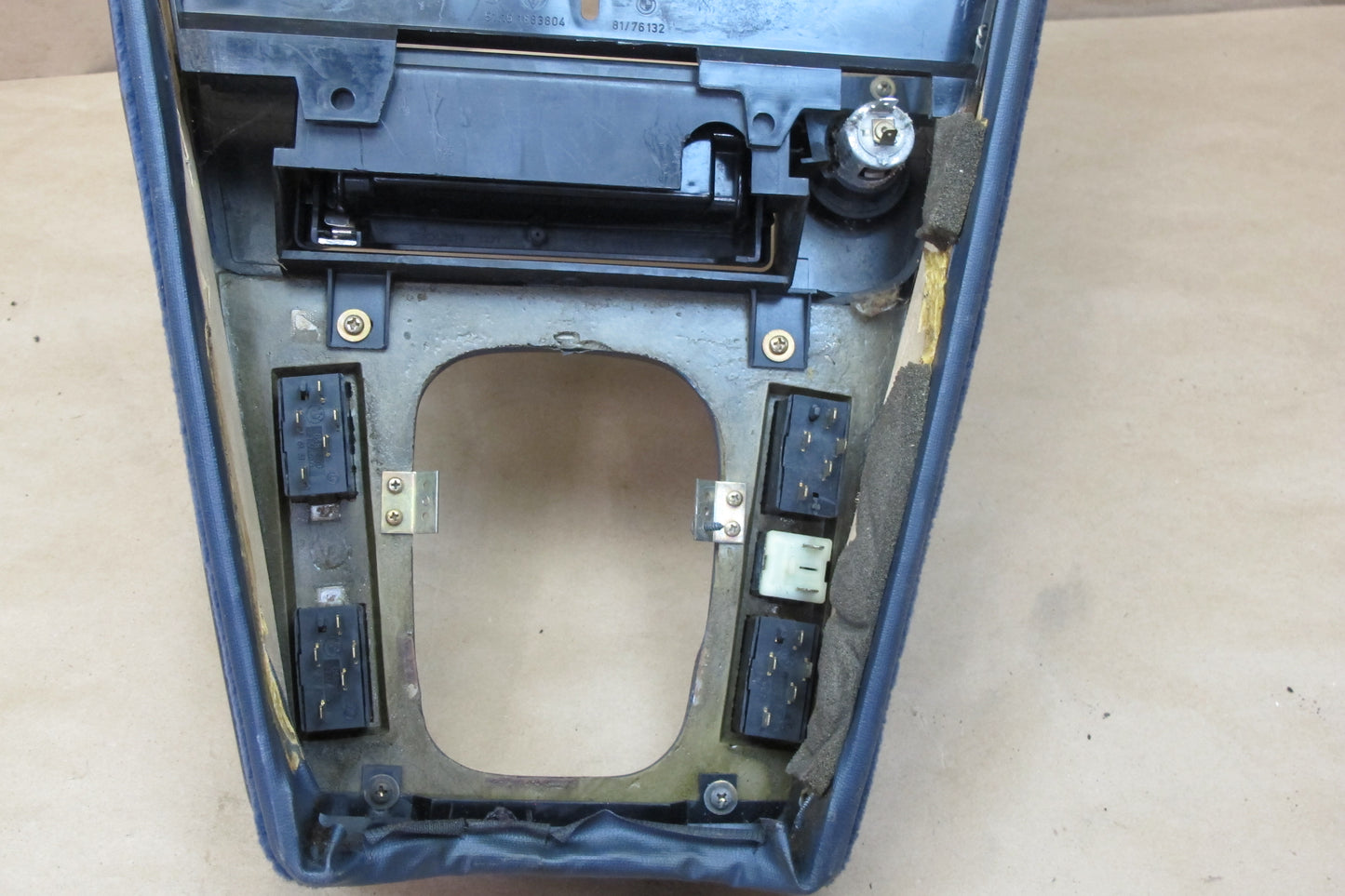 83-87 BMW E24 6-SERIES Dash Center Console Shifter Trim Window Switch OEM