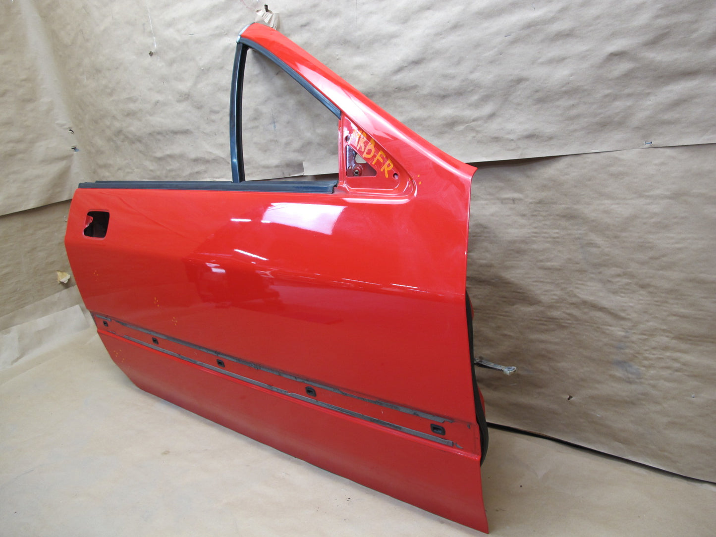 89-91 Mazda RX7 Convertible Right Passenger Door Shell Panel RED OEM
