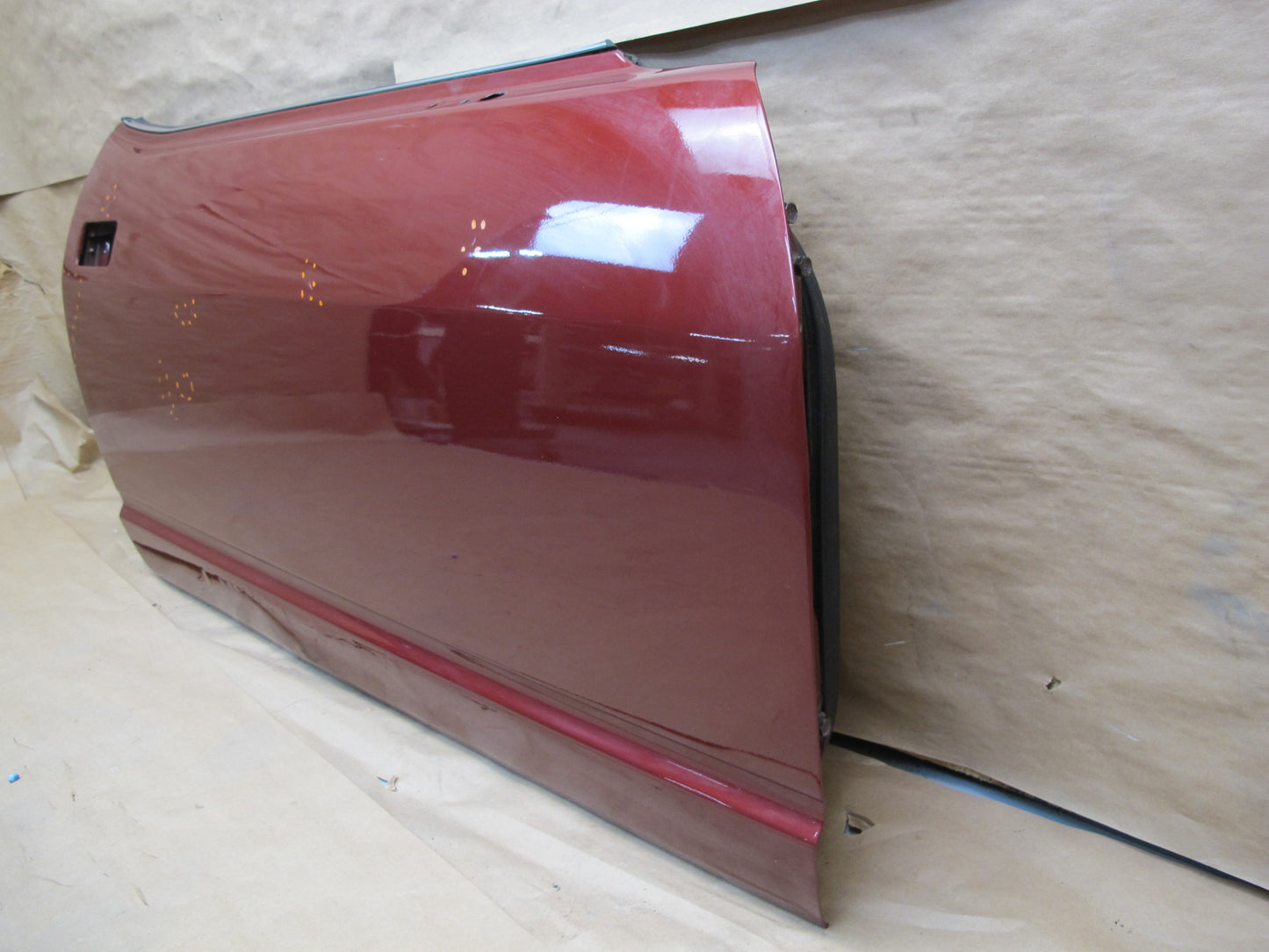 79-83 Datsun Nissan 280ZX S130 2+0 Right Pass Door Shell Panel Burgundy OEM