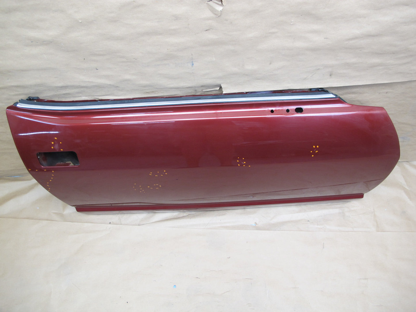 79-83 Datsun Nissan 280ZX S130 2+0 Right Pass Door Shell Panel Burgundy OEM