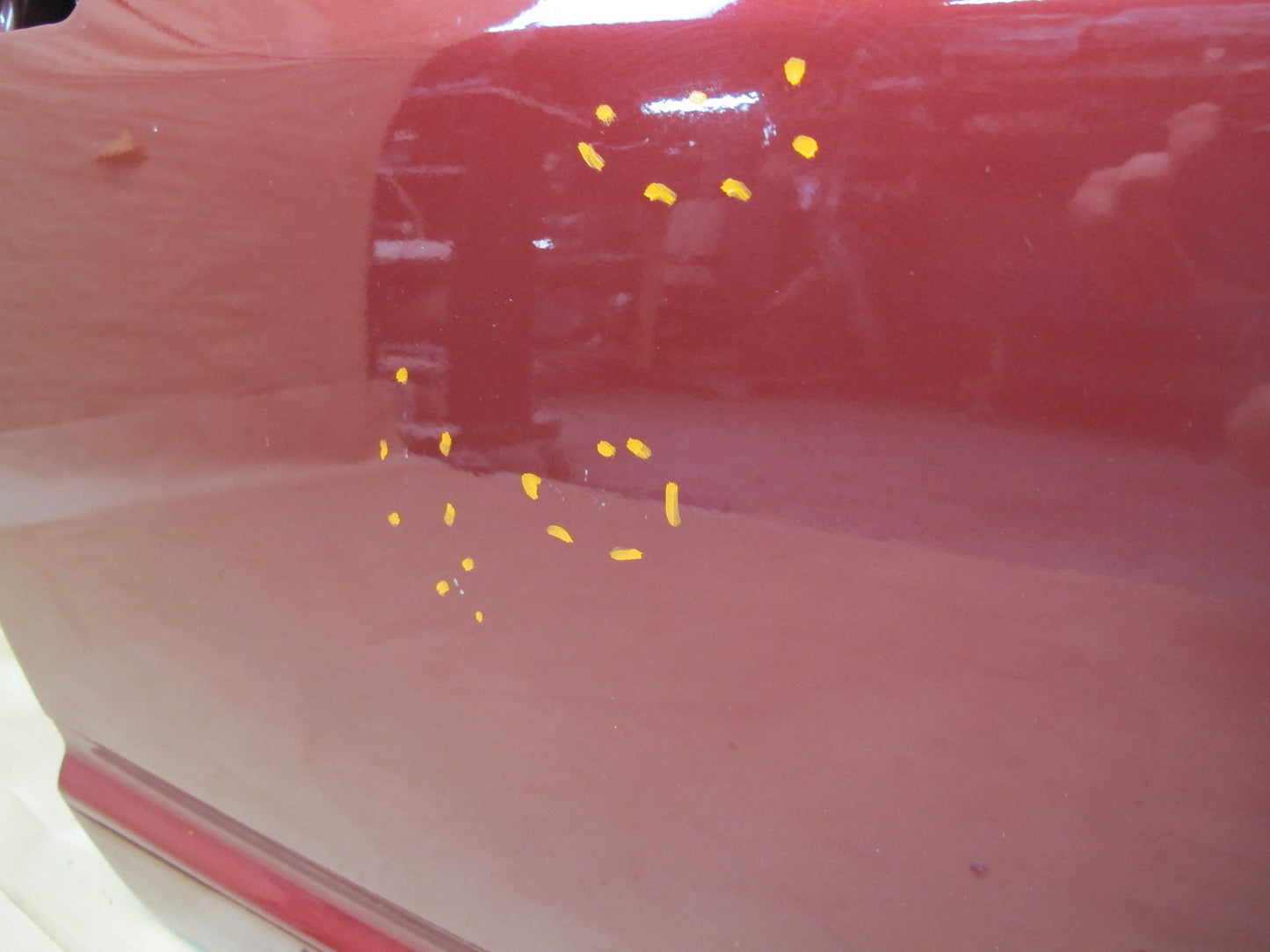 79-83 Datsun Nissan 280ZX S130 2+0 Right Pass Door Shell Panel Burgundy OEM