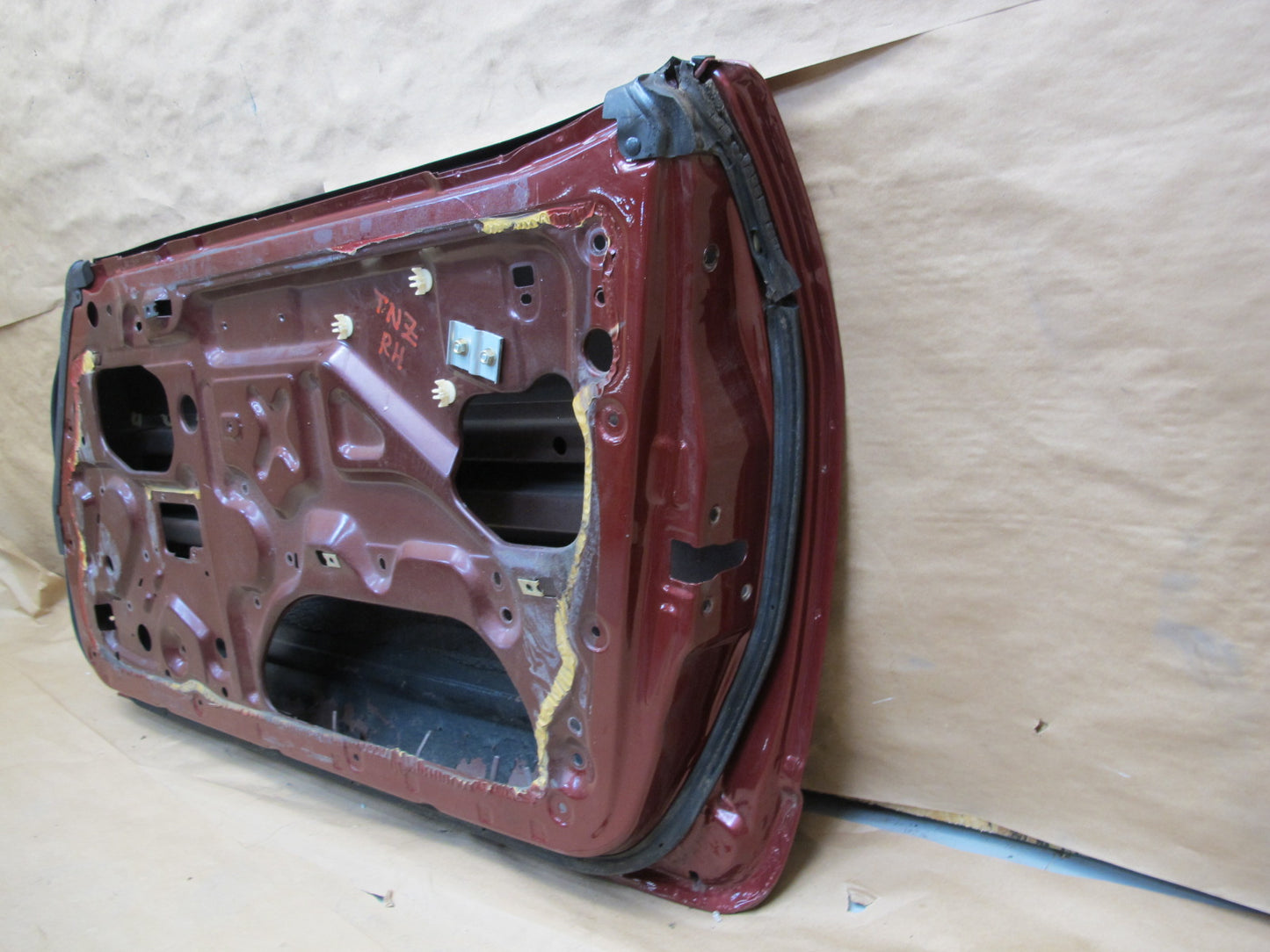 79-83 Datsun Nissan 280ZX S130 2+0 Right Pass Door Shell Panel Burgundy OEM