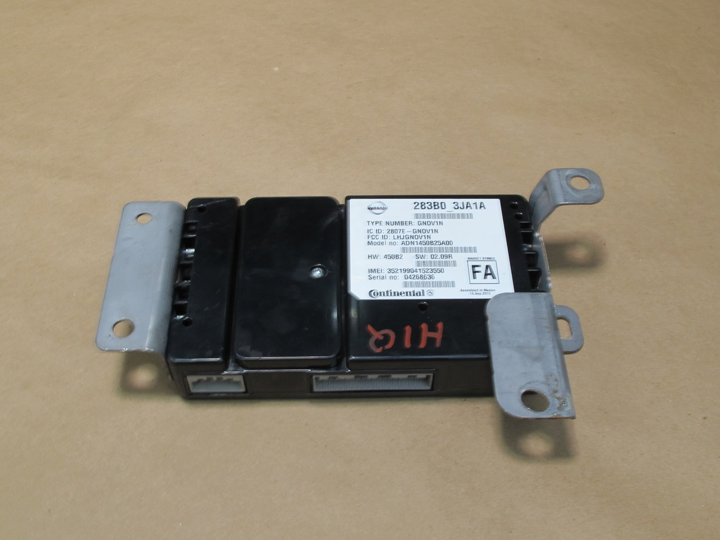 2013-2017 Infiniti JX35 QX60 Telematics Communication Control Module 283B03JA1A