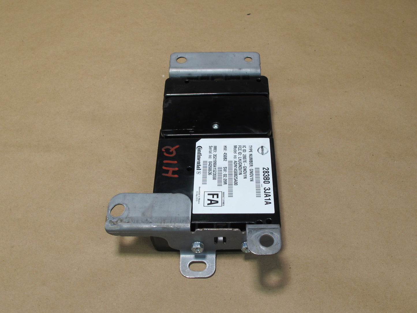 2013-2017 Infiniti JX35 QX60 Telematics Communication Control Module 283B03JA1A