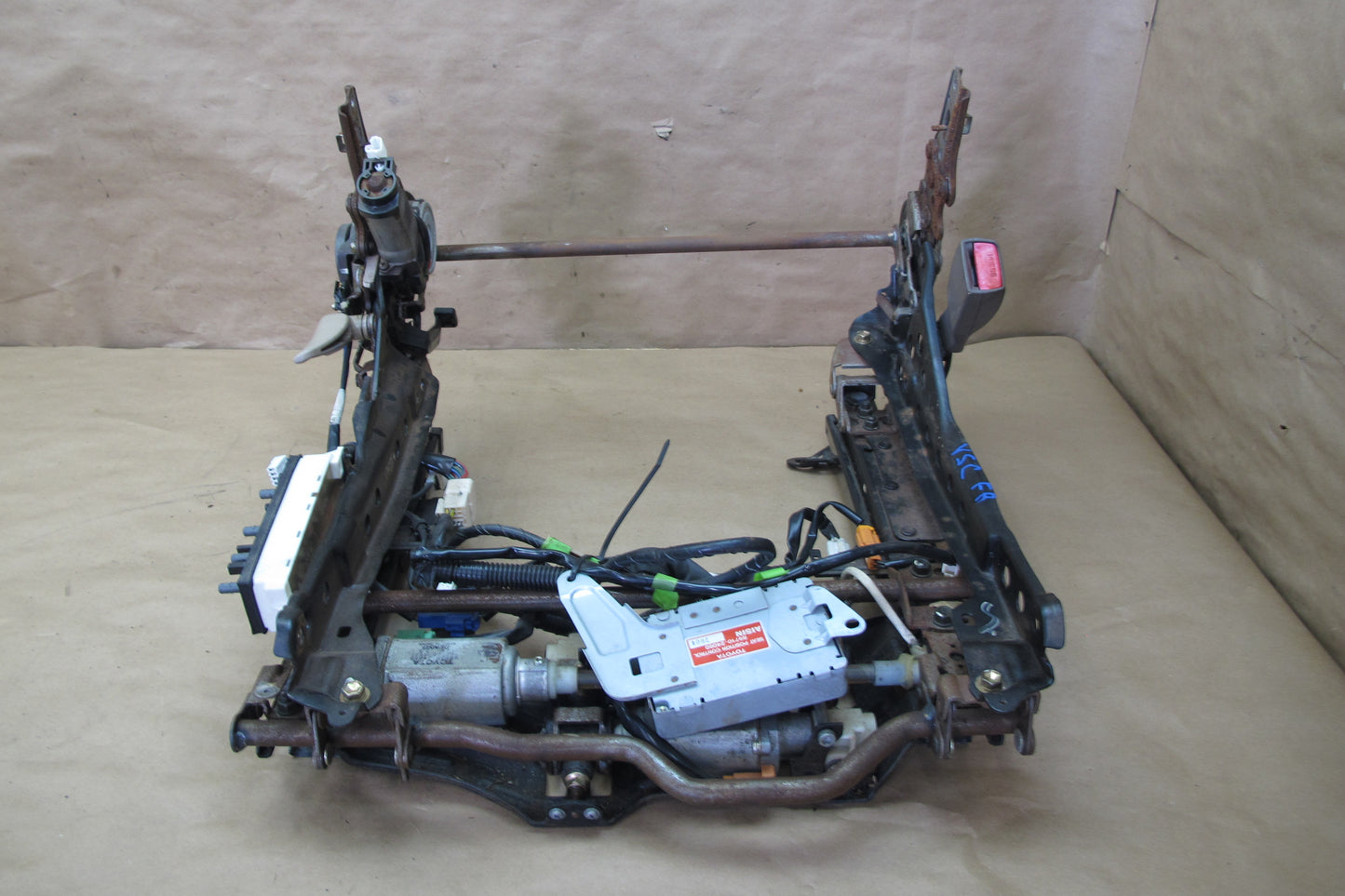 95-00 Lexus SC300 SC400 Front Right Seat Lower Frame Track Rail w Motors OEM