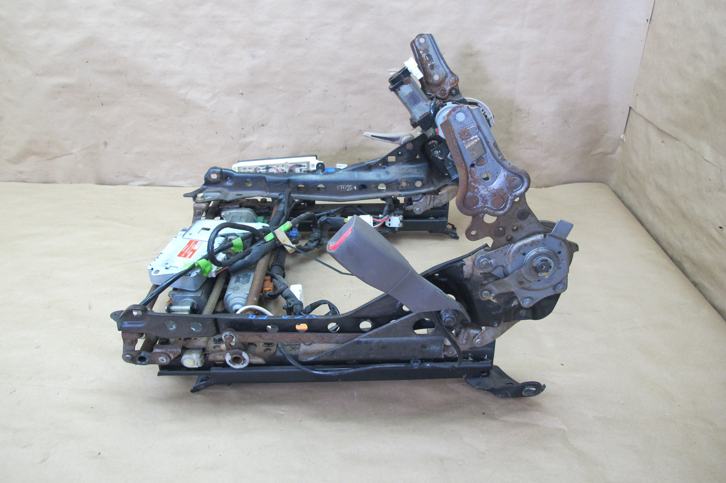 95-00 Lexus SC300 SC400 Front Right Seat Lower Frame Track Rail w Motors OEM