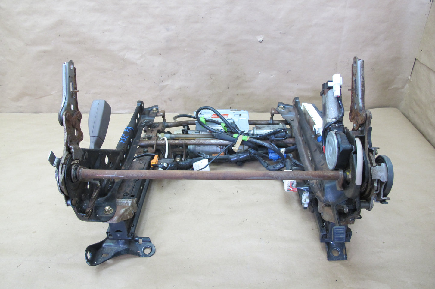 95-00 Lexus SC300 SC400 Front Right Seat Lower Frame Track Rail w Motors OEM