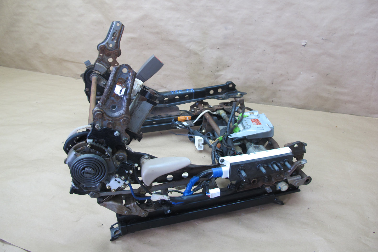 95-00 Lexus SC300 SC400 Front Right Seat Lower Frame Track Rail w Motors OEM