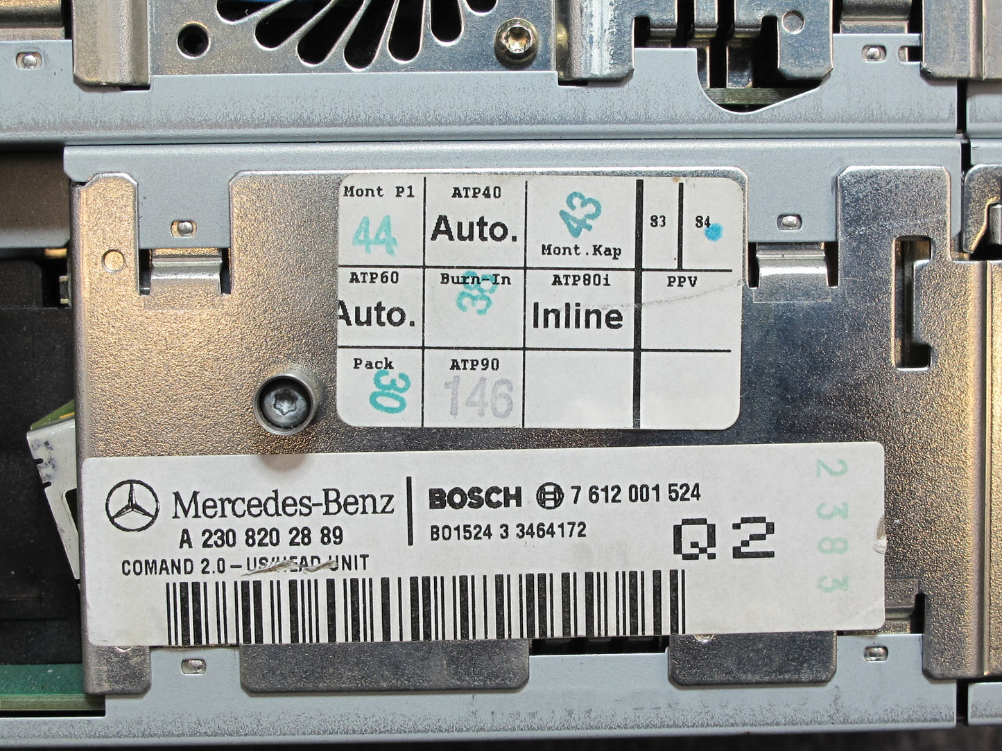 03-04 Mercedes R230 Sl-class GPS Navi Radio CD Player Receiver Head Unit OEM
