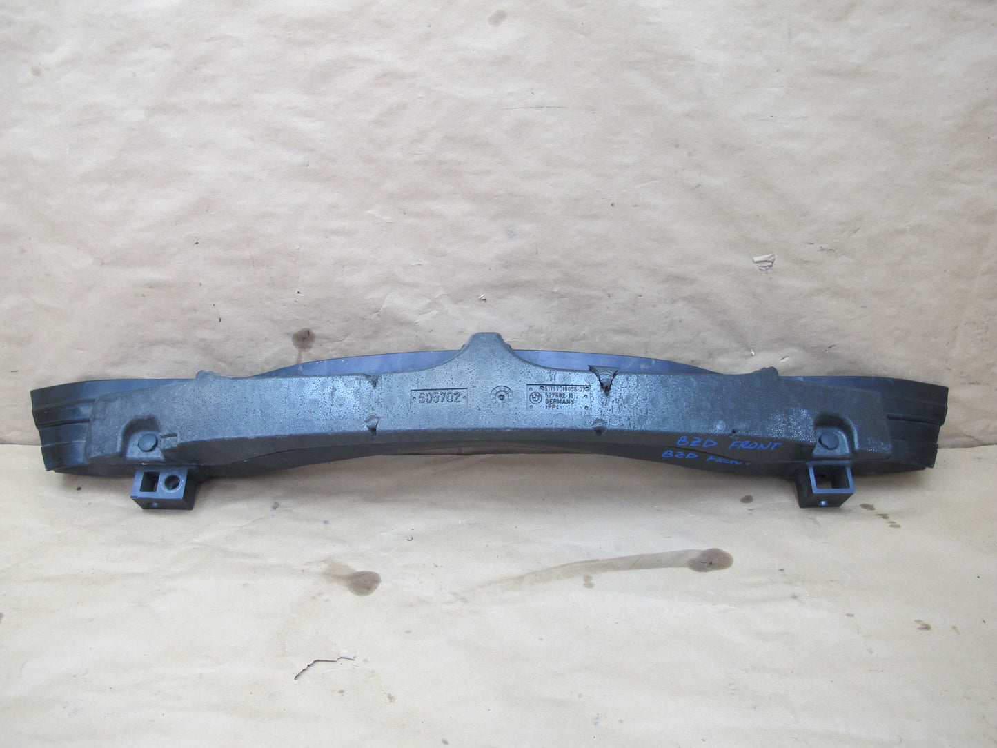 03-08 BMW E86 E85 Z4 Front Bumper Reinforcement Impact Bar w Foam 7016056 OEM
