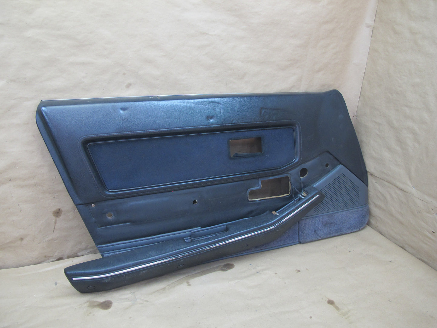85-89 Nissan Z31 300ZX 2+0 Set of 2 Door Interior Trim Cover Panel Black OEM