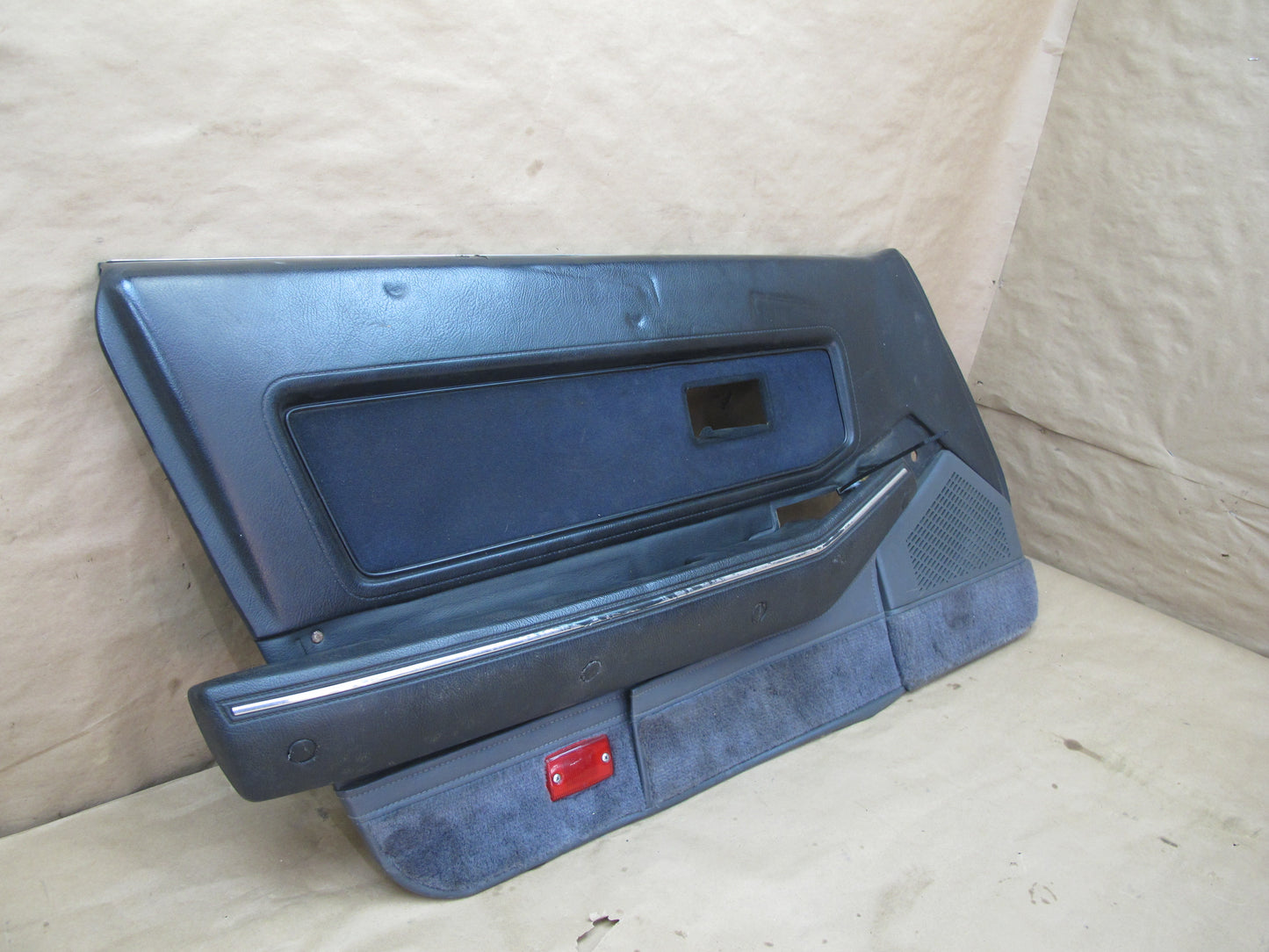 85-89 Nissan Z31 300ZX 2+0 Set of 2 Door Interior Trim Cover Panel Black OEM