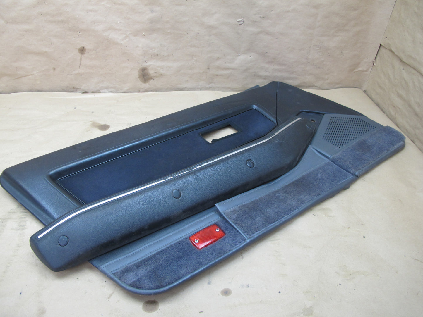 85-89 Nissan Z31 300ZX 2+0 Set of 2 Door Interior Trim Cover Panel Black OEM
