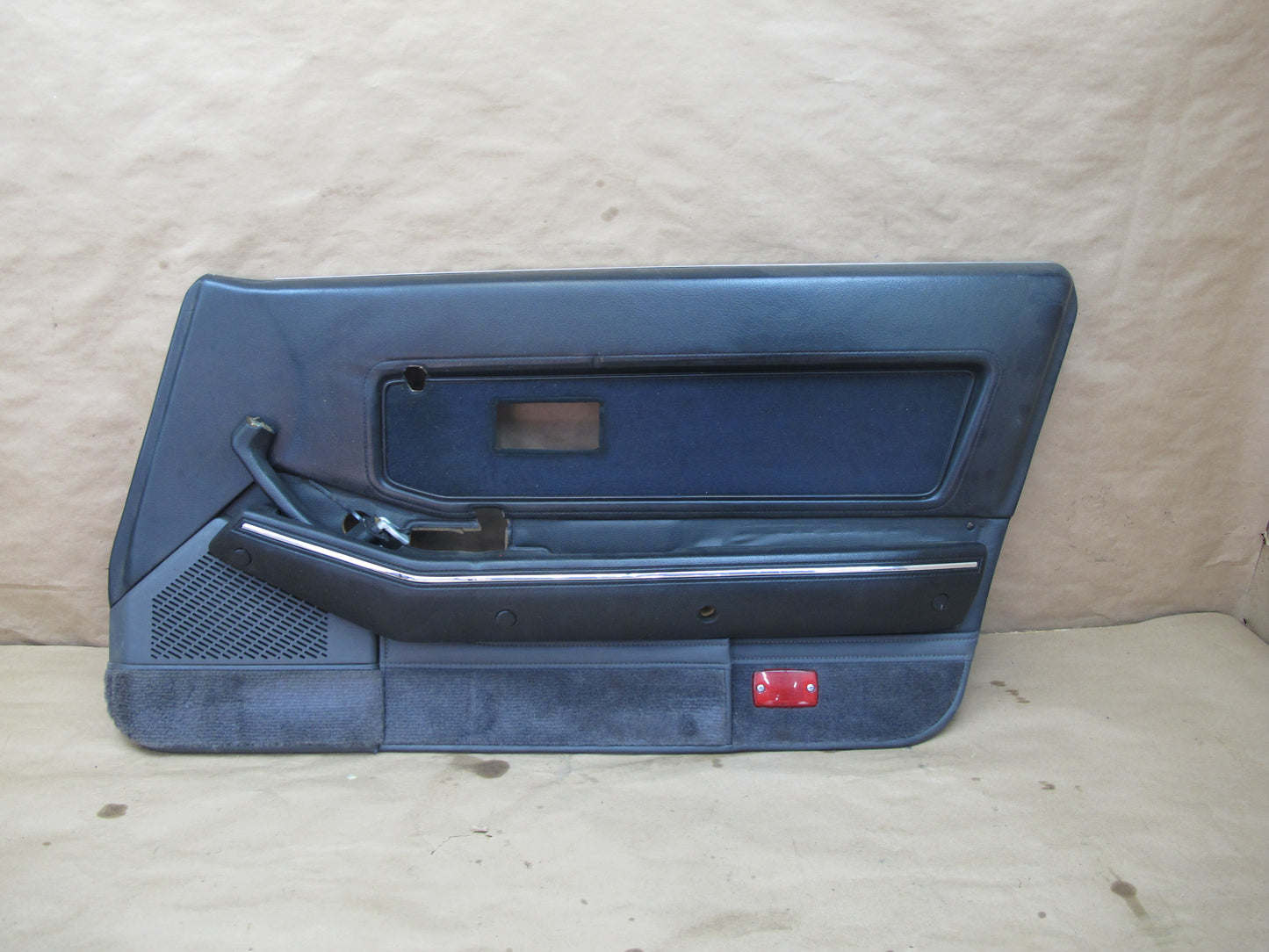 85-89 Nissan Z31 300ZX 2+0 Set of 2 Door Interior Trim Cover Panel Black OEM