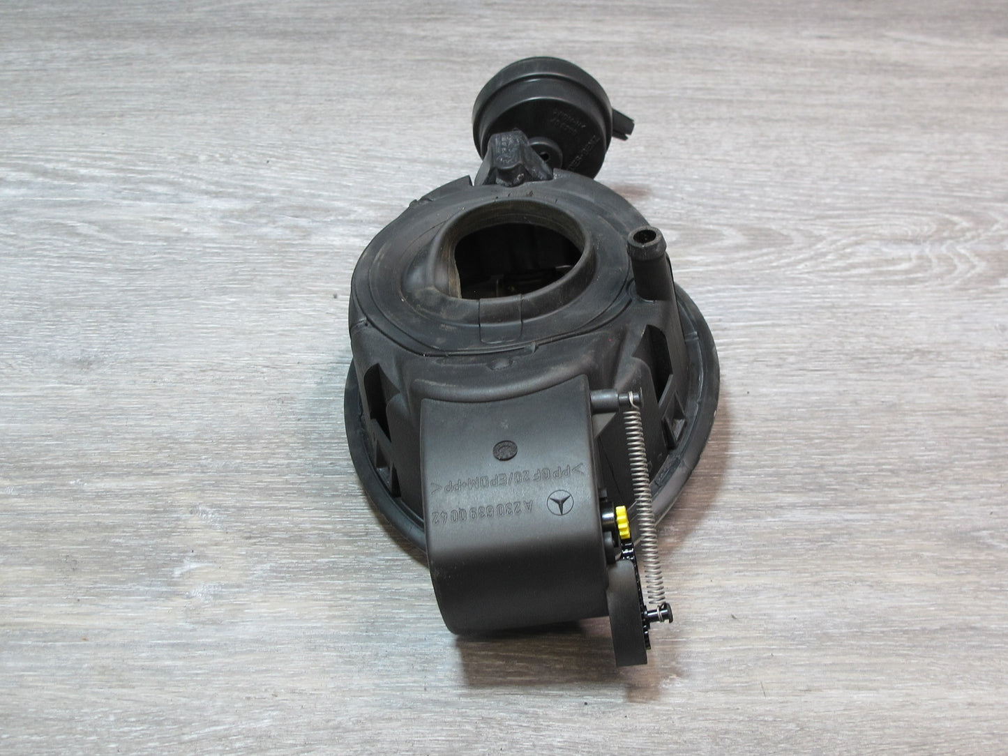 03-06 Mercedes R230 Fuel Tank Filler Door Lid Cover Actuator Housing Set OEM