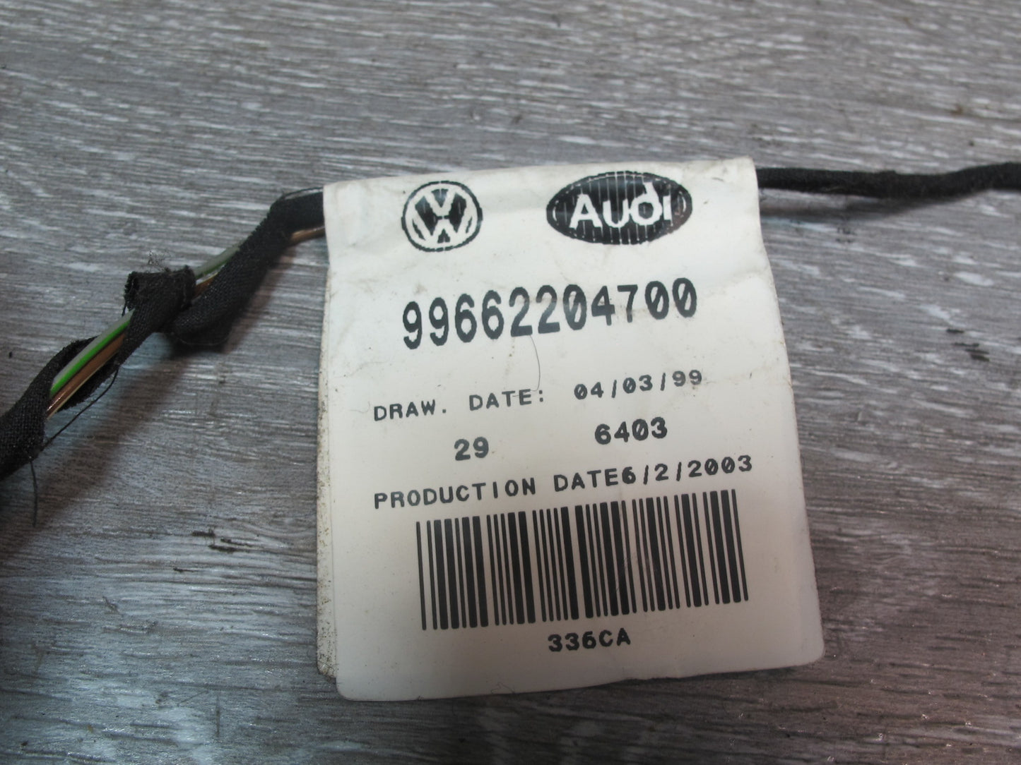 1999-2005 Porsche 911 996 A/C Heater Flap Door Actuator Motor Wiring Set