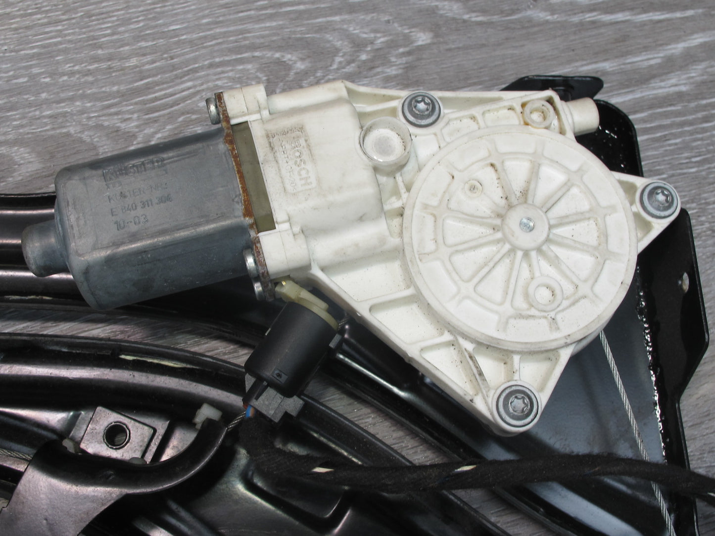 09-15 Mini Cooper R57 Convertible Rear Left Window Regulator w Motor OEM