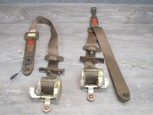 86-88 TOYOTA SUPRA MK3 FRONT LEFT & RIGHT SIDE SEATBELT RETRACTOR W/ BUCKLE SET OEM