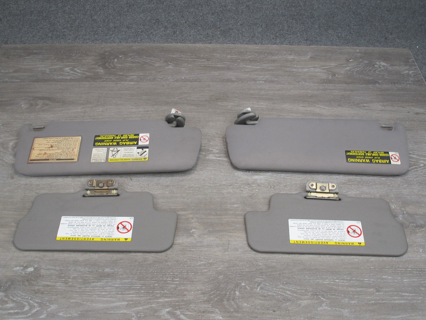 2003-2009 Lexus UZJ120L GX470 Front Left & Right Sun Visor Set of 4