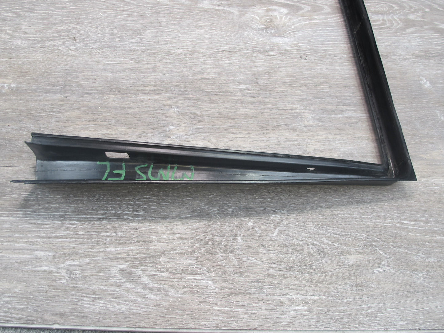 86-91 Mercedes W126 Front Left Door Window Surround Trim Panel Set OEM