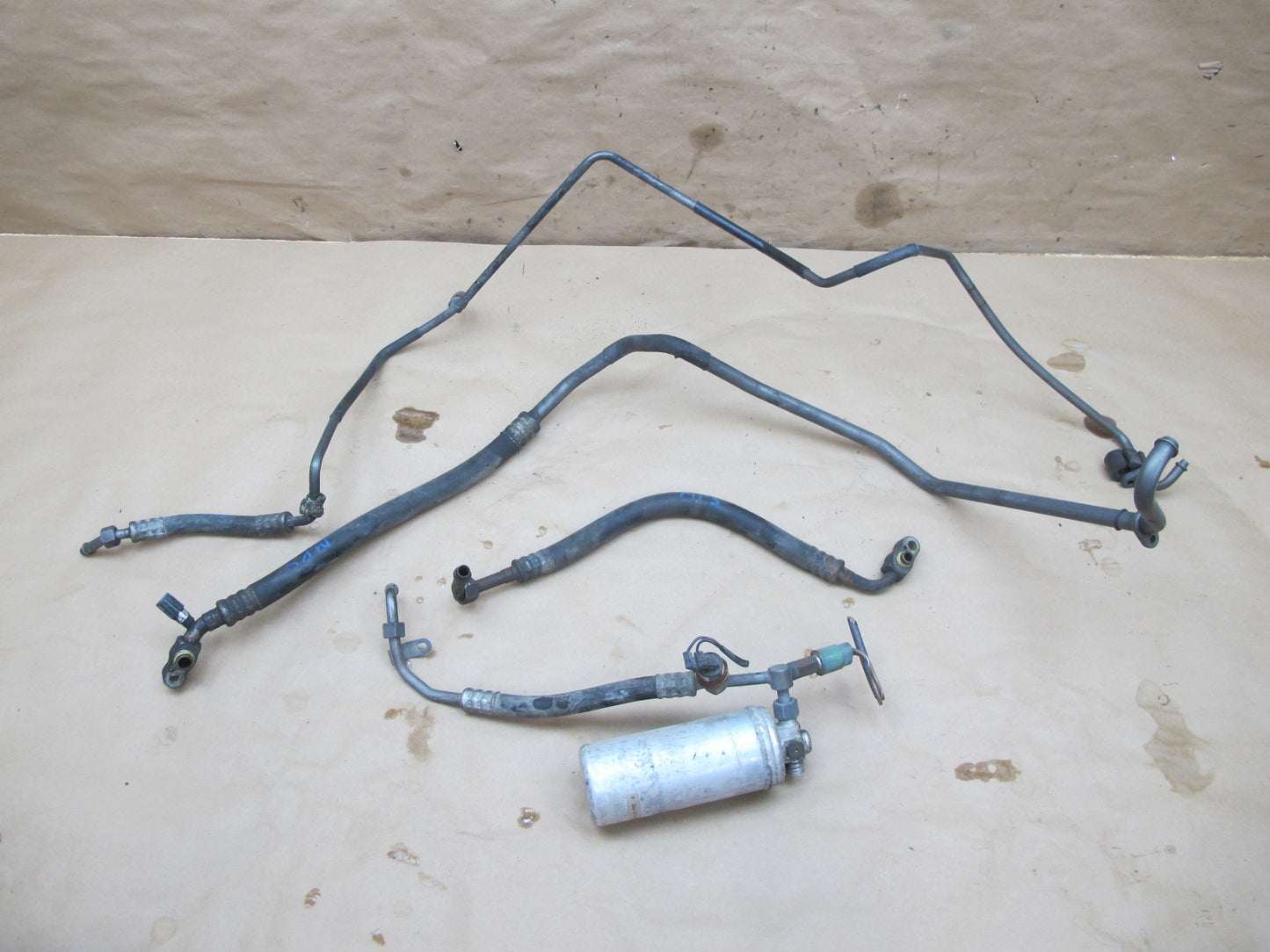 87-88 Porsche 944 A/C Air Condition Hose Pipe Line Dryer Set OEM