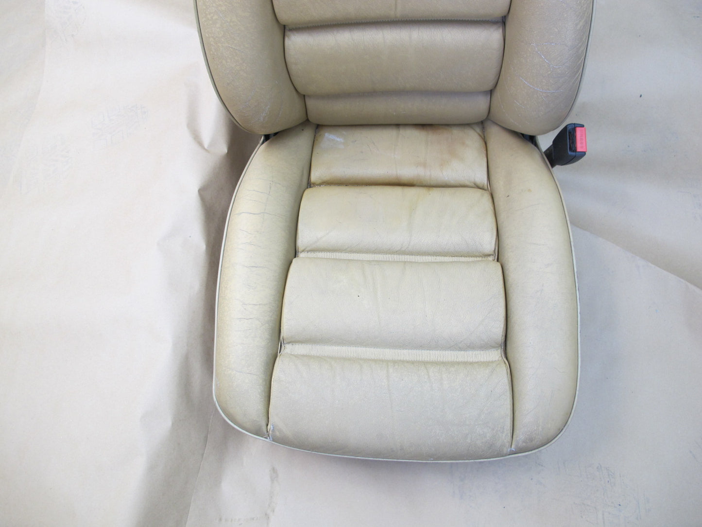 1987-1995 Porsche 928 S4 Front & Rear Left Right Side Seat Leather Beige Set