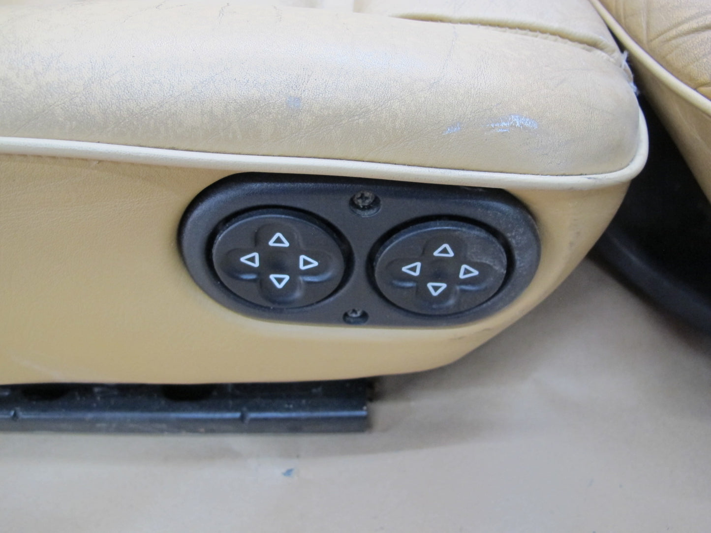 1987-1995 Porsche 928 S4 Front & Rear Left Right Side Seat Leather Beige Set