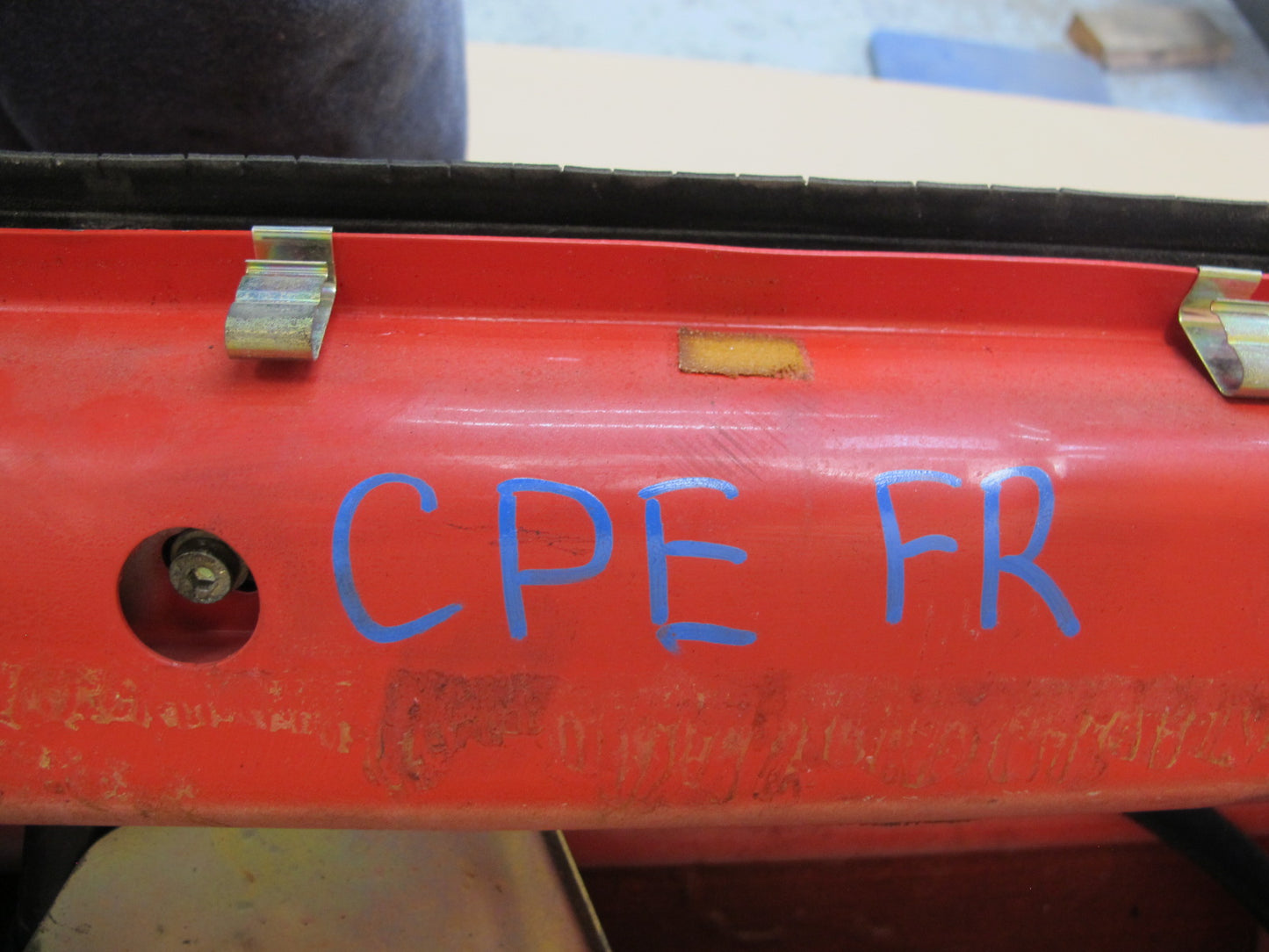 1984-1991 Porsche 928 S4 Right Passenger Side Door Shell Panel RED