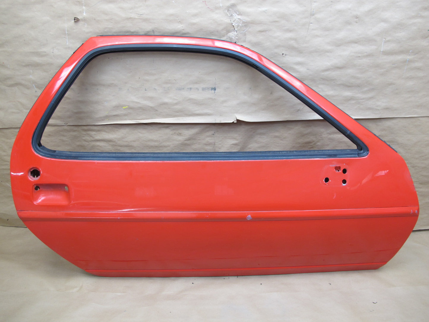 1984-1991 Porsche 928 S4 Right Passenger Side Door Shell Panel RED