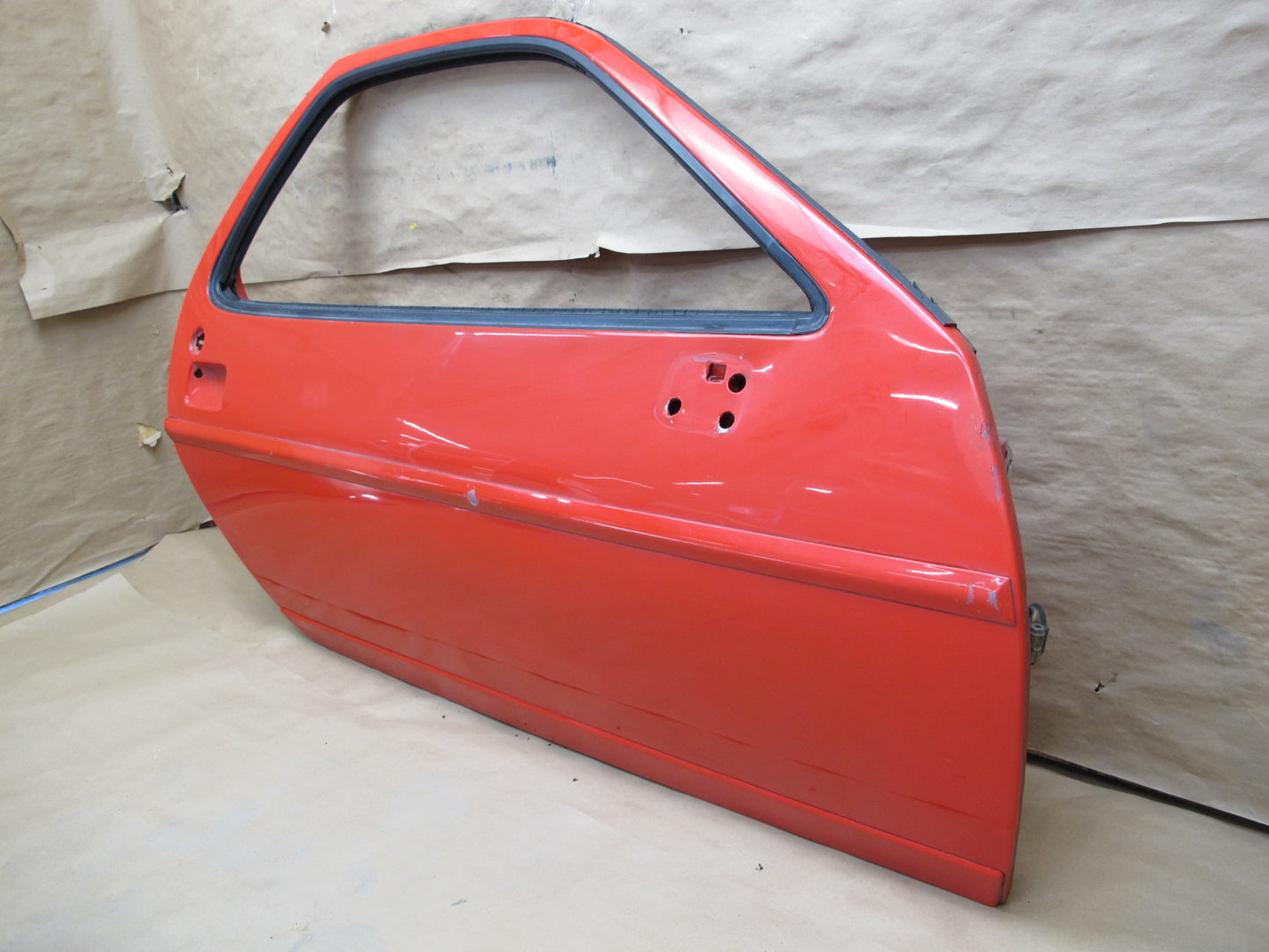 1984-1991 Porsche 928 S4 Right Passenger Side Door Shell Panel RED