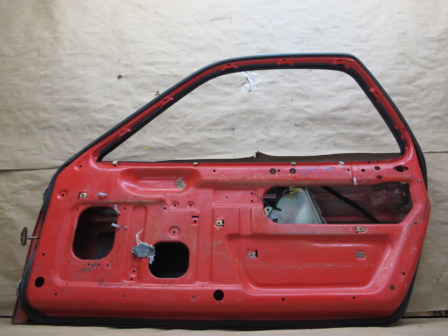 1984-1991 Porsche 928 S4 Right Passenger Side Door Shell Panel RED