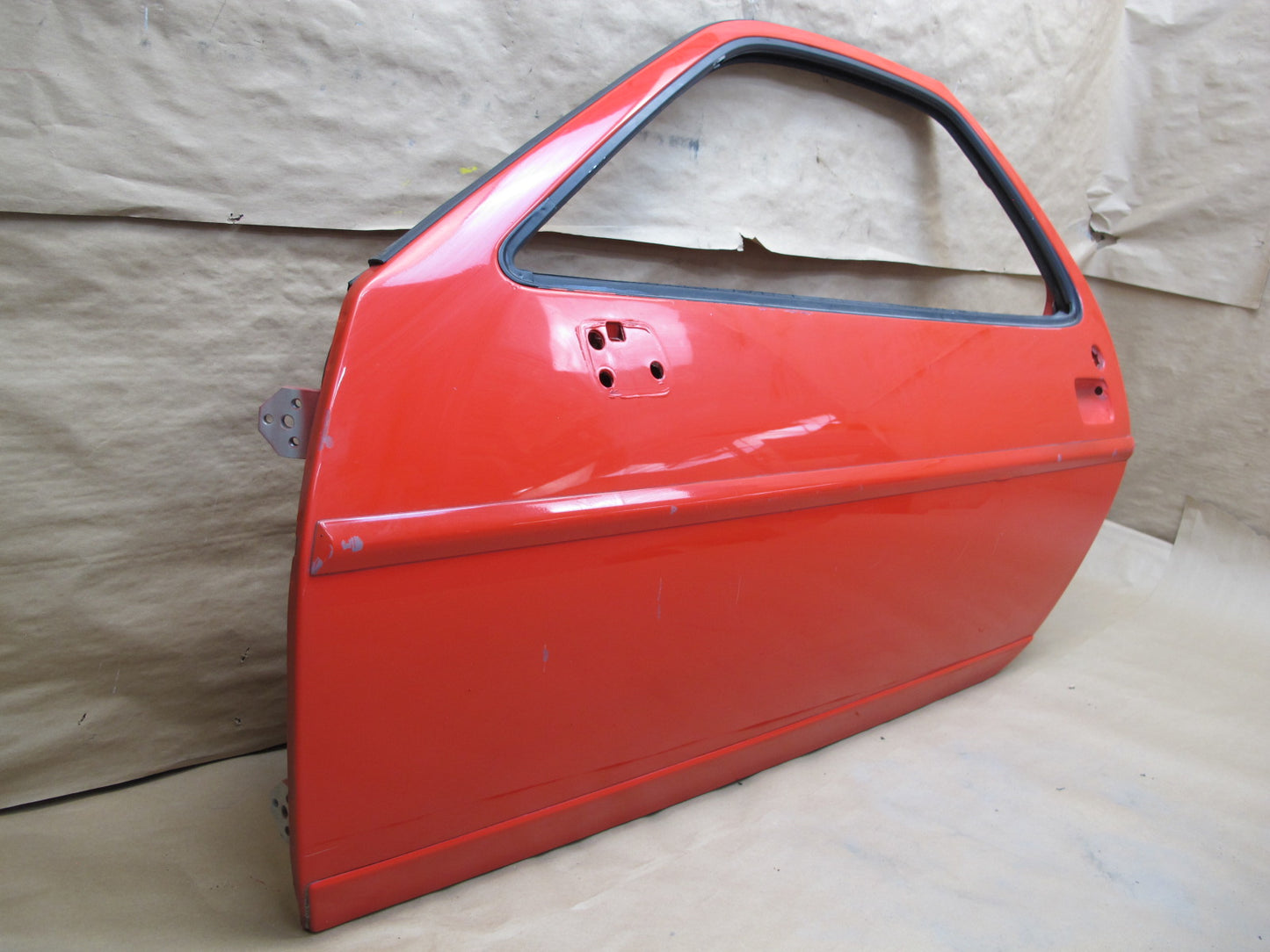 1984-1991 Porsche 928 S4 Left Driver Side Door Shell Panel RED
