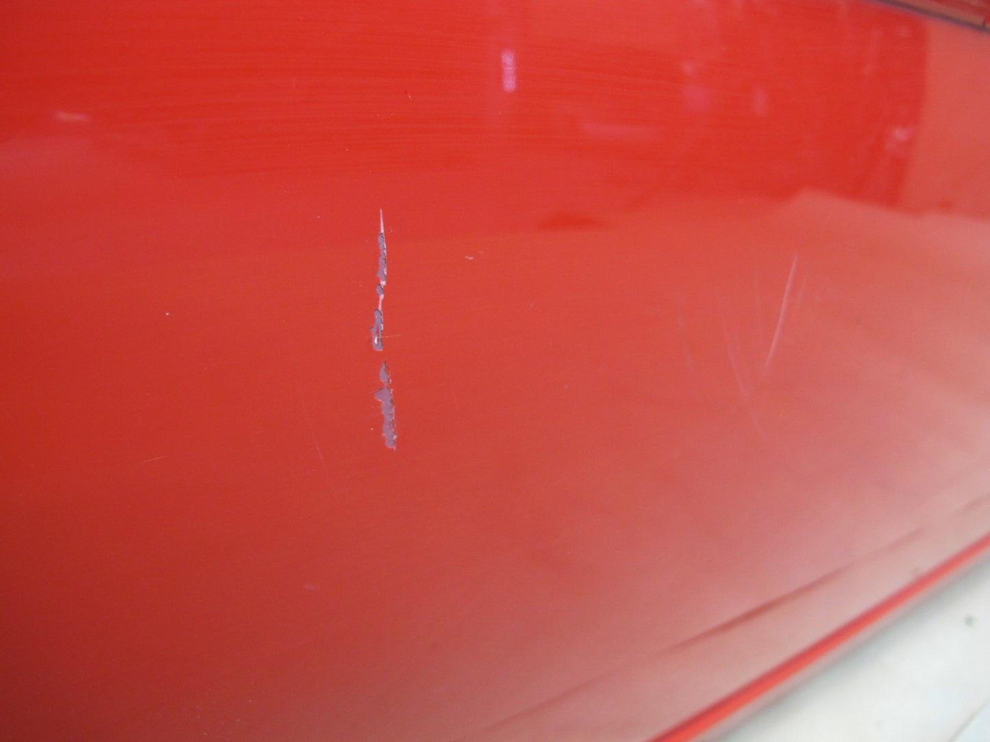 1984-1991 Porsche 928 S4 Left Driver Side Door Shell Panel RED