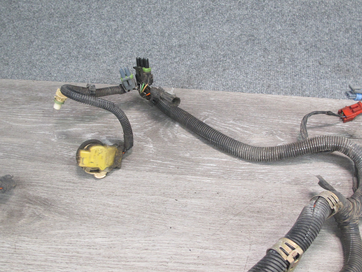1990 Chevrolet Corvette C4 Front Bumper Headlight Wire Wiring Harness OEM
