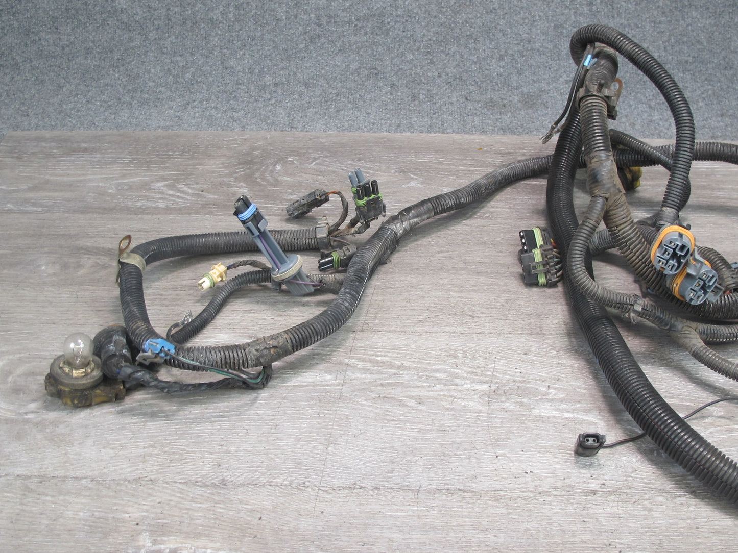 1990 Chevrolet Corvette C4 Front Bumper Headlight Wire Wiring Harness OEM