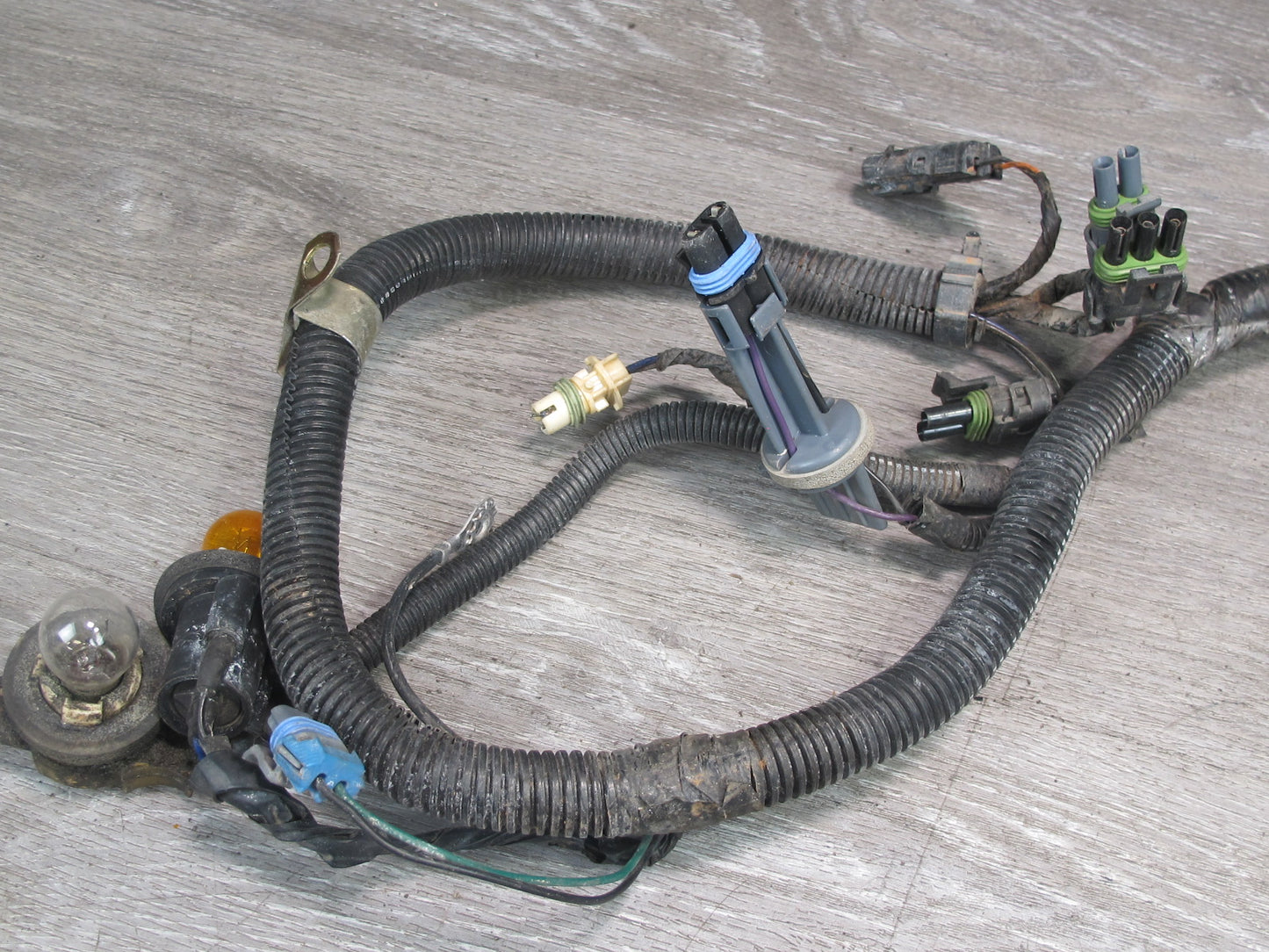 1990 Chevrolet Corvette C4 Front Bumper Headlight Wire Wiring Harness OEM