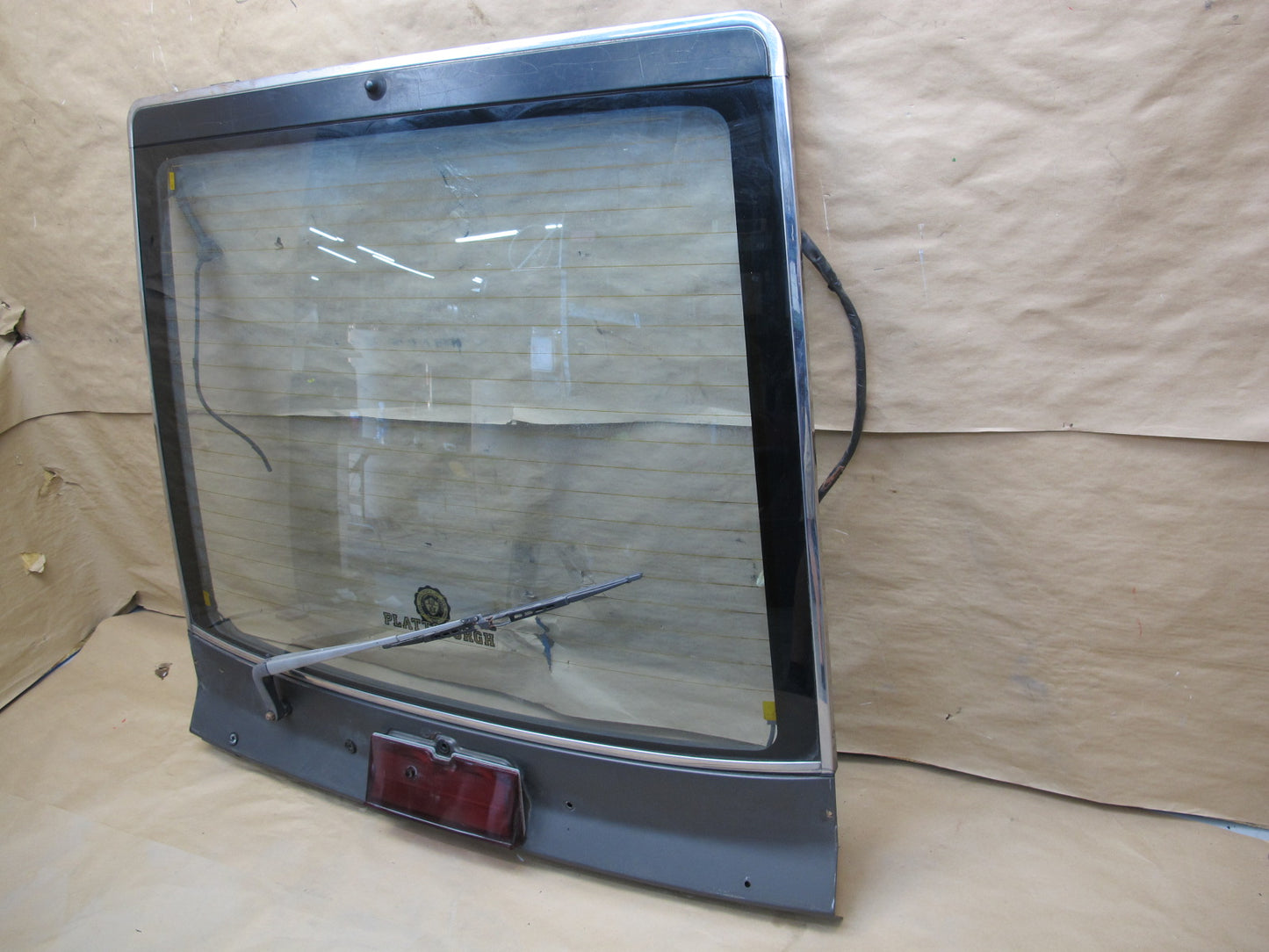 84-86 Nissan Z31 300ZX 2+0 Rear Tailgate Liftgate Panel w Glass & Wiper OEM