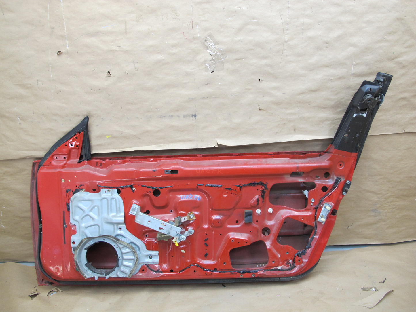 1993 Nissan Z32 300ZX Convertible Right Passenger Door Shell Panel RED OEM