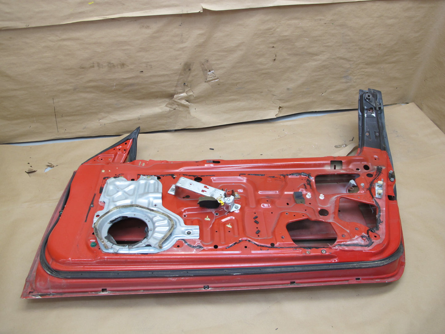 1993 Nissan Z32 300ZX Convertible Right Passenger Door Shell Panel RED OEM