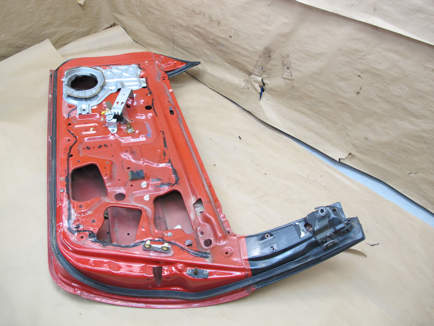 1993 Nissan Z32 300ZX Convertible Right Passenger Door Shell Panel RED OEM