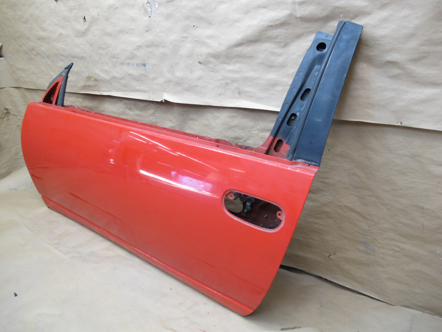 1993 Nissan Z32 300ZX Convertible Left Driver Door Shell Panel RED OEM