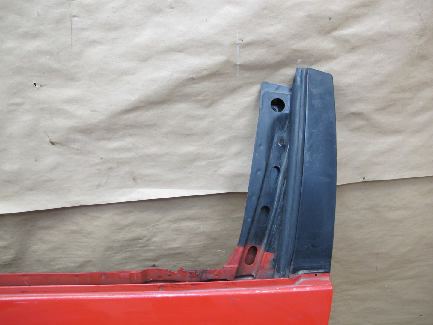 1993 Nissan Z32 300ZX Convertible Left Driver Door Shell Panel RED OEM
