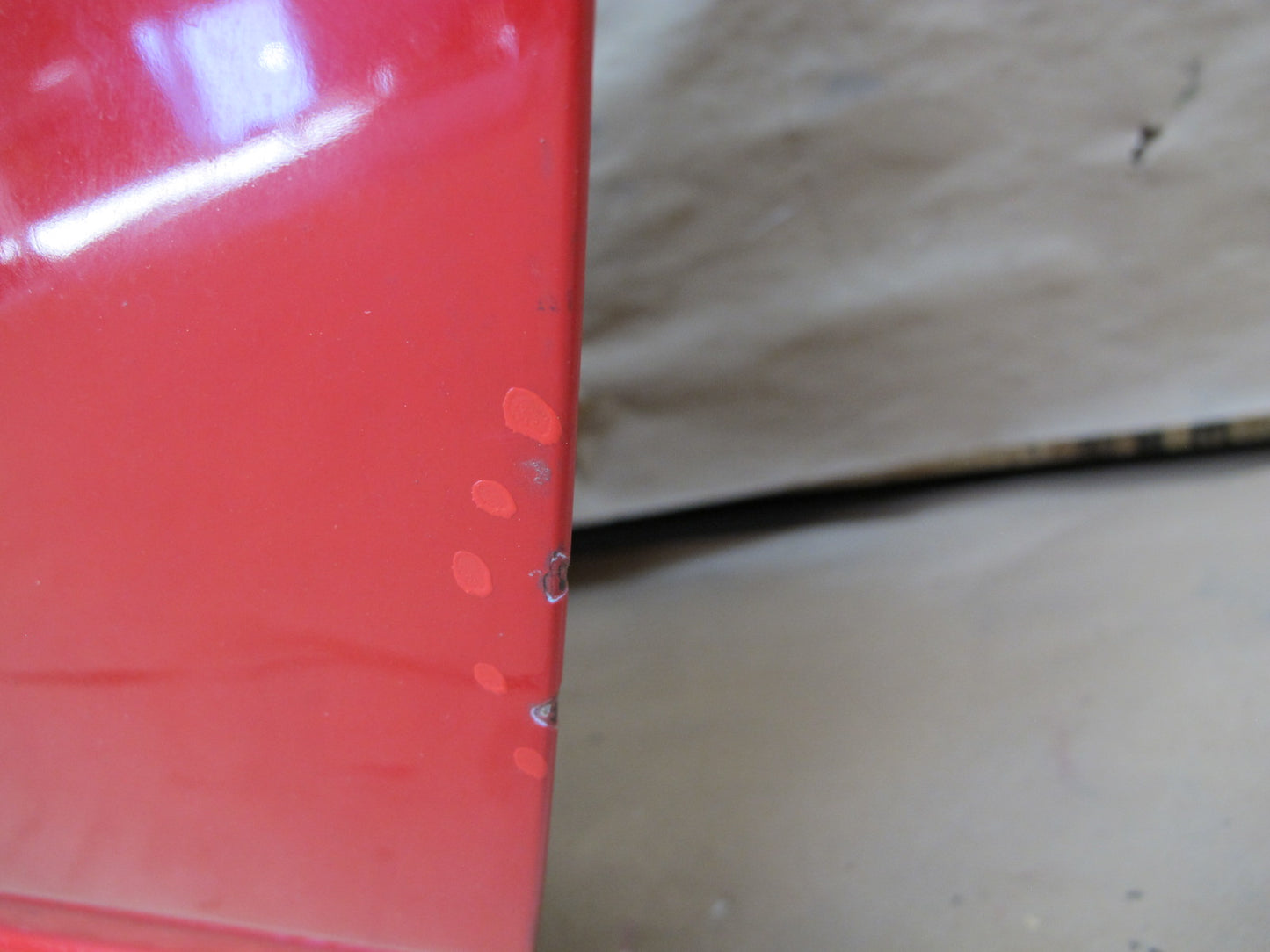 1993 Nissan Z32 300ZX Convertible Left Driver Door Shell Panel RED OEM