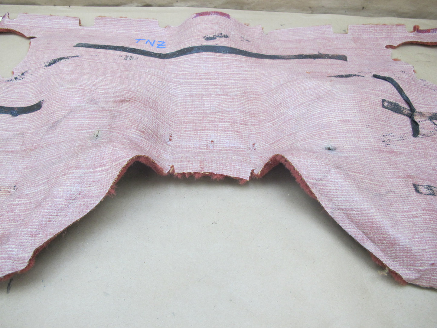 79-83 Datsun Nissan 280ZX S130 2+0 Rear Behind Seat Carpet Liner RED OEM