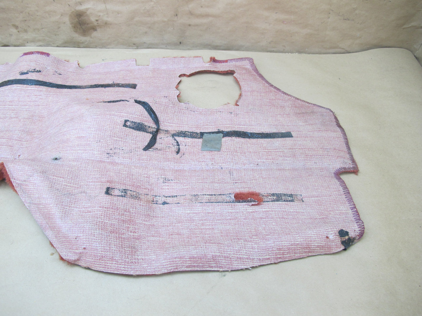 79-83 Datsun Nissan 280ZX S130 2+0 Rear Behind Seat Carpet Liner RED OEM