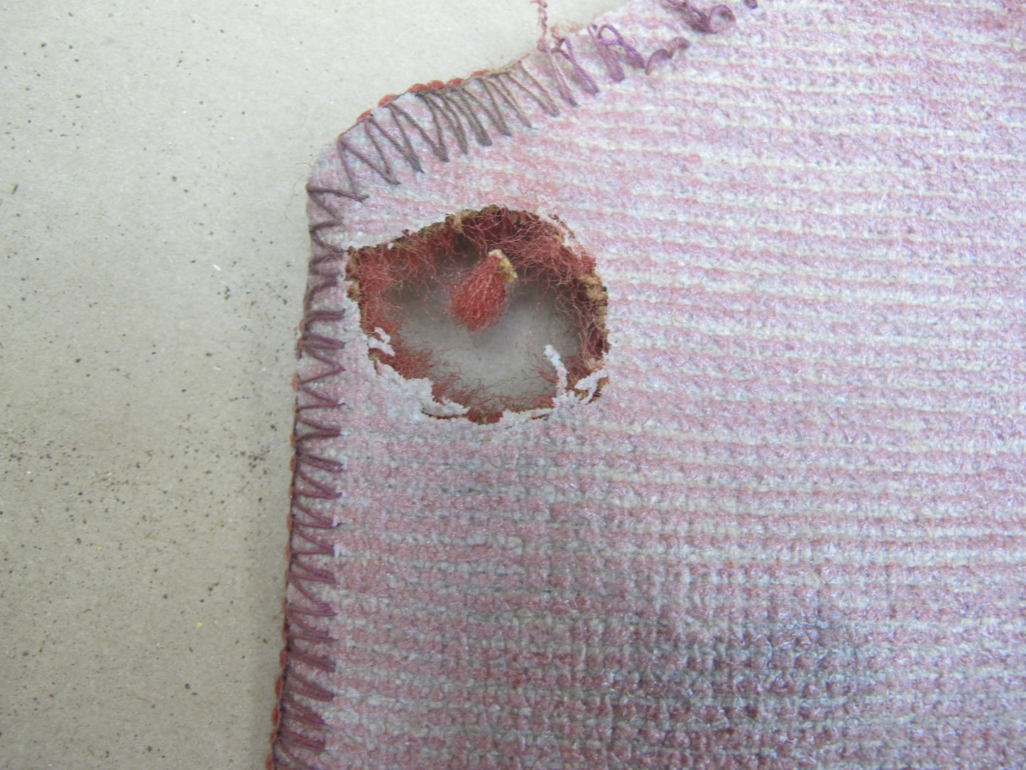 79-83 Datsun Nissan 280ZX S130 2+0 Rear Behind Seat Carpet Liner RED OEM